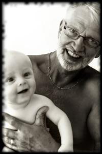 Grandpa and baby